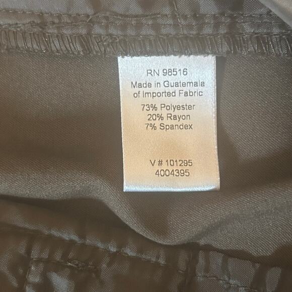 Coldwater Creek Women Natural Fit Pants 12 Brown Straight Leg Minimal Office - Picture 7 of 10